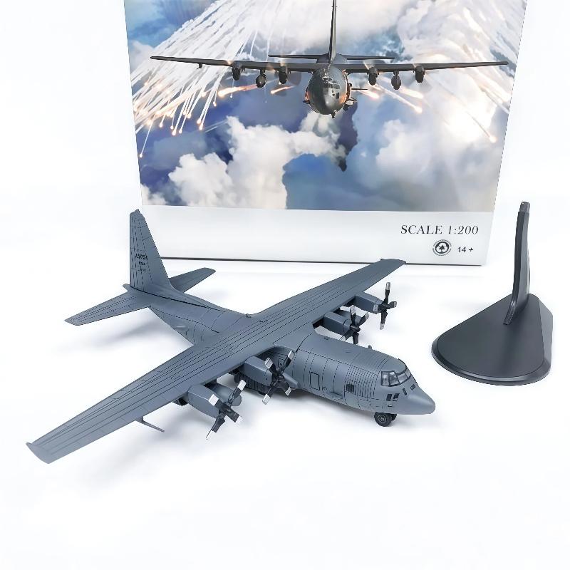 1/200 Ac-130u Airborne Gunboat Attack Aircraft Ac130 Alloy Simulation Military Finished Aircraft Model Ornament Collection