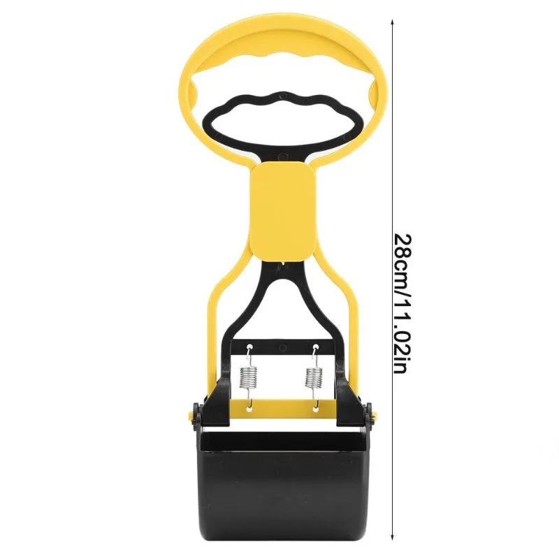 Pooper Scooper for Dog Jaw Clamp Heavy Duty Long Handle Poop Scooper for Dog Puppy Cat Waste Picker Pet Cleaning Shovel Tools