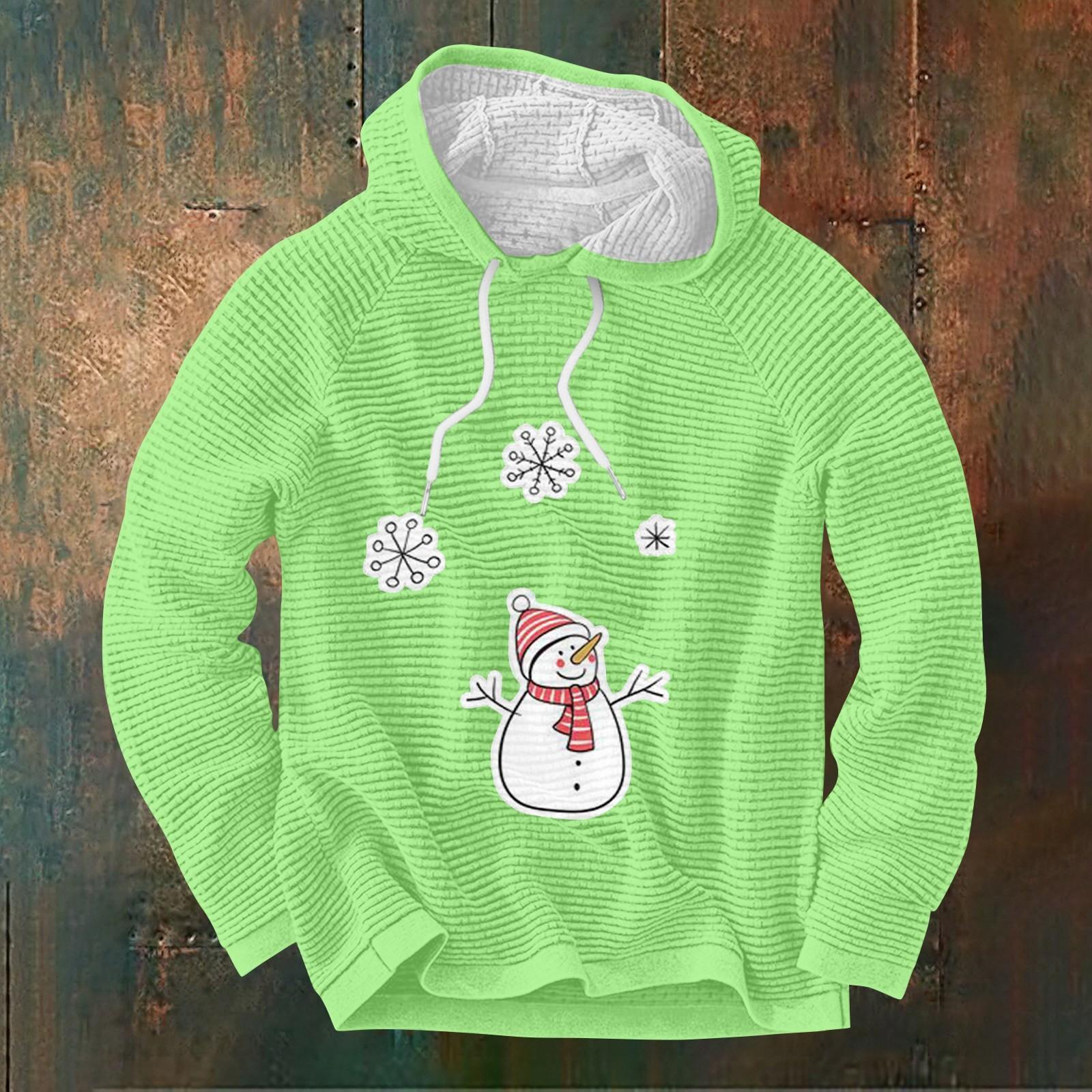 Мужской повседневный и модный свитер с длинными рукавами и капюшоном XL — фото 6