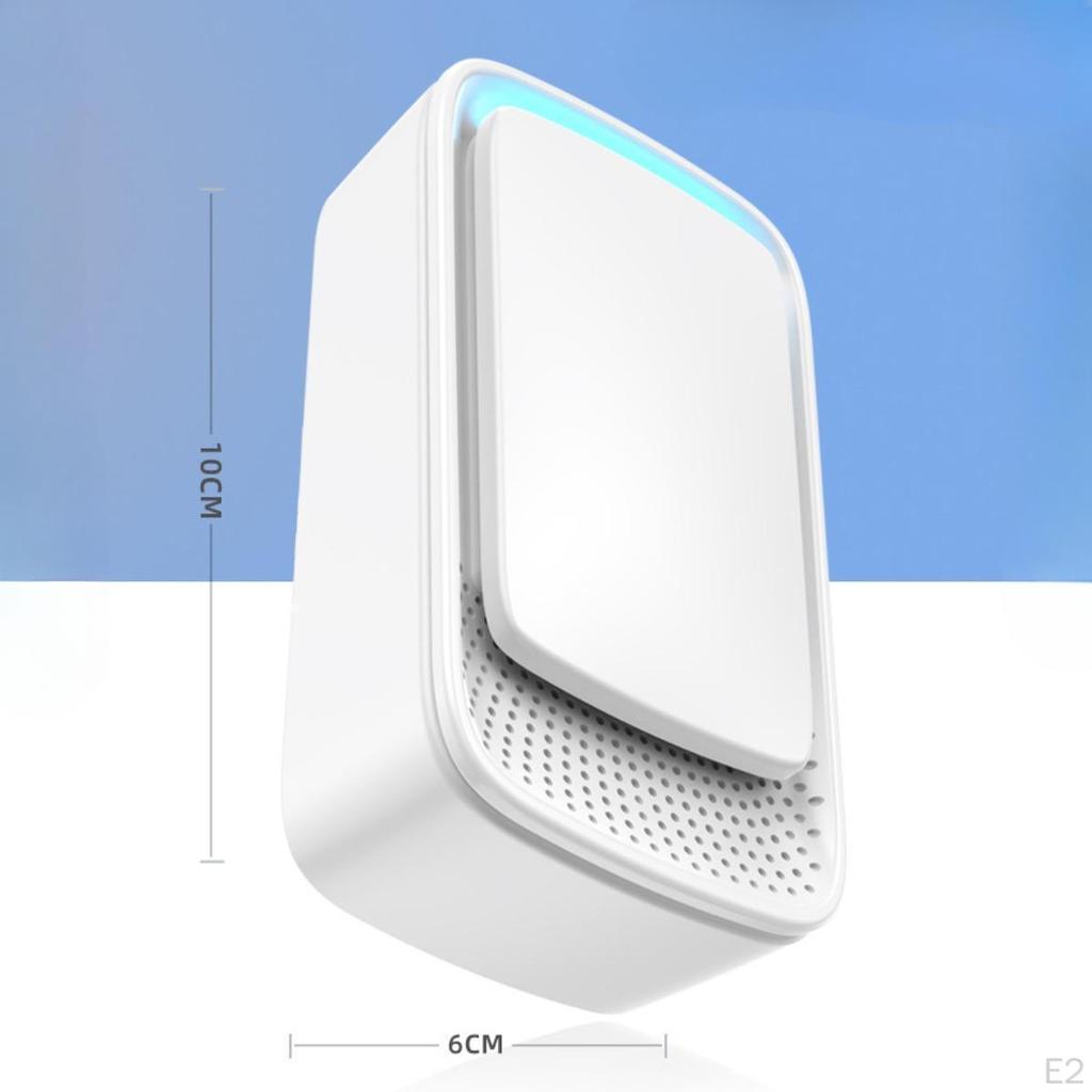 2Pcs Ion Air Purifier for Home Compact Plug In Toilet Office Smoke Smell