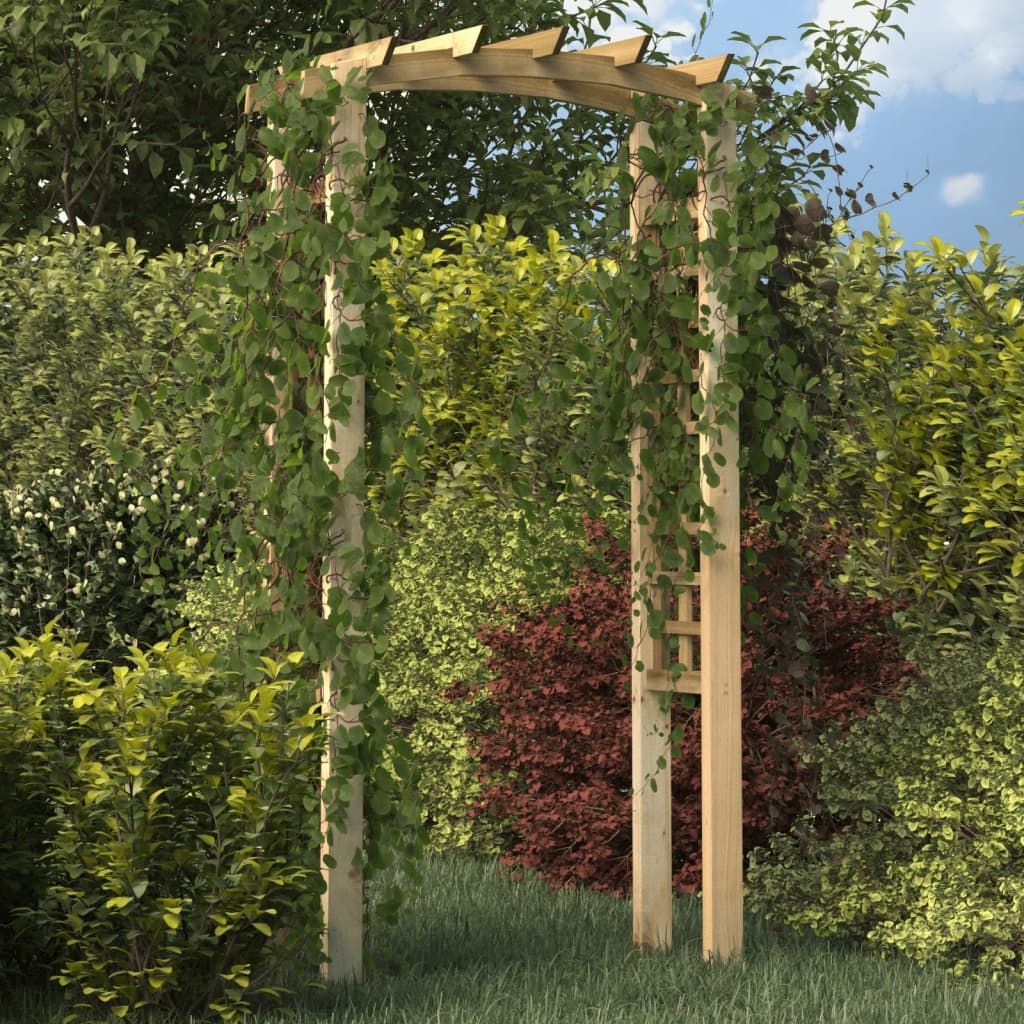 Vidaxl Gartenpergola mit Gitter, 110x60x210 cm, Kiefernholz