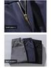 Men's Spring & Autumn Elastic Straight-Leg Business Trousers - Youth Fashion Solid Color