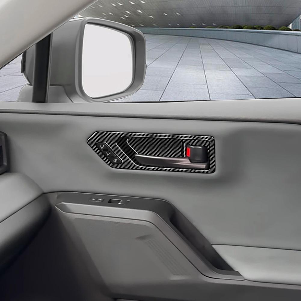 Inner Door Bezel Handle Frame Cover ABS Construction 6-piece Set Precise Fit No Modification Interior Scratch Protection