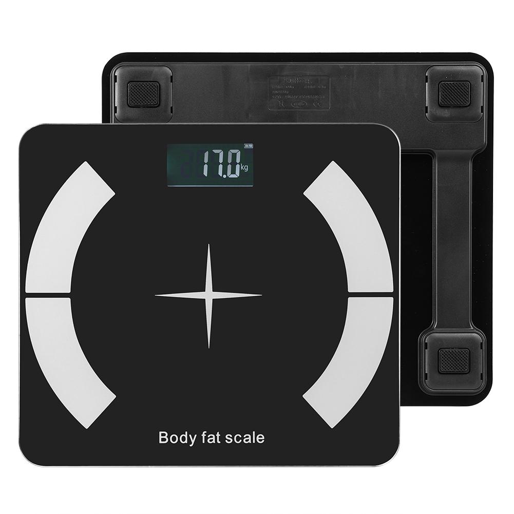 Bluetooth Body Fat Scale LCD Digital Bathroom Weight Scale with Smartphone App
