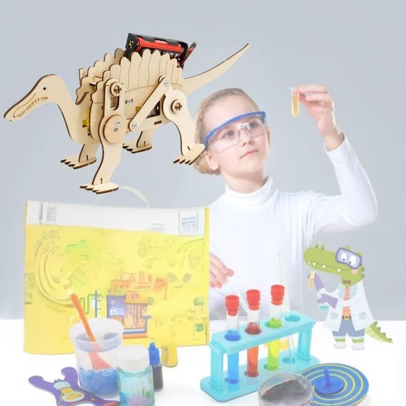 Pädagogisches DIY Holz Elektrisch Mechanisch Stachel Drache Spielzeug Für Junge Kreative Köpfe Entwicklung
