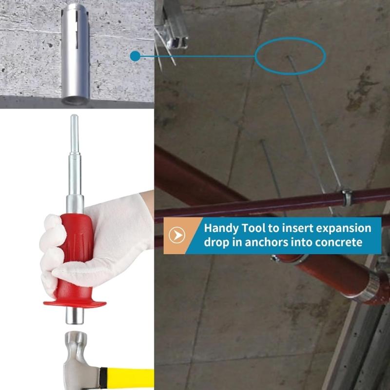 Nonrust Steel 1/4Inch Internal Expansion Punch Tool Manual Mooring Driver For DIY And Professional Fixing Operations