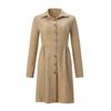 Spring Autumn Long Sleeved Corduroy Shirt Dress Single-breasted Loose Casual Shirt A-line Slim Fit Party Dresses Fashion Elegant Office Lapel Clothing