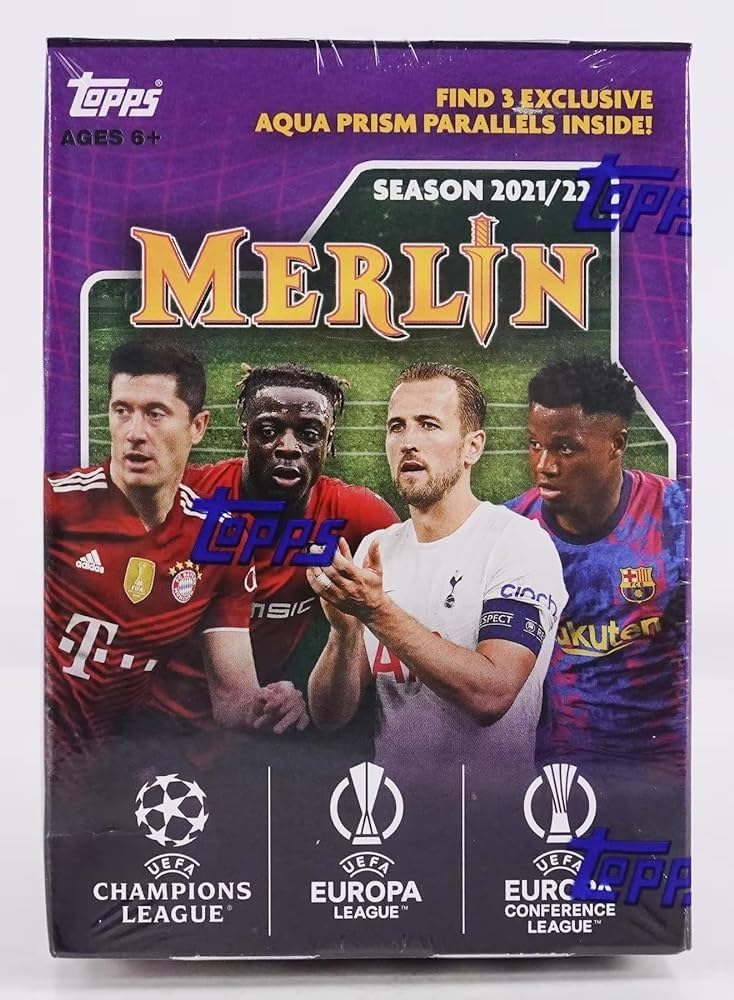 

Topps UEFA Champions League Merlin Soccer Card Blaster Box 2021-22