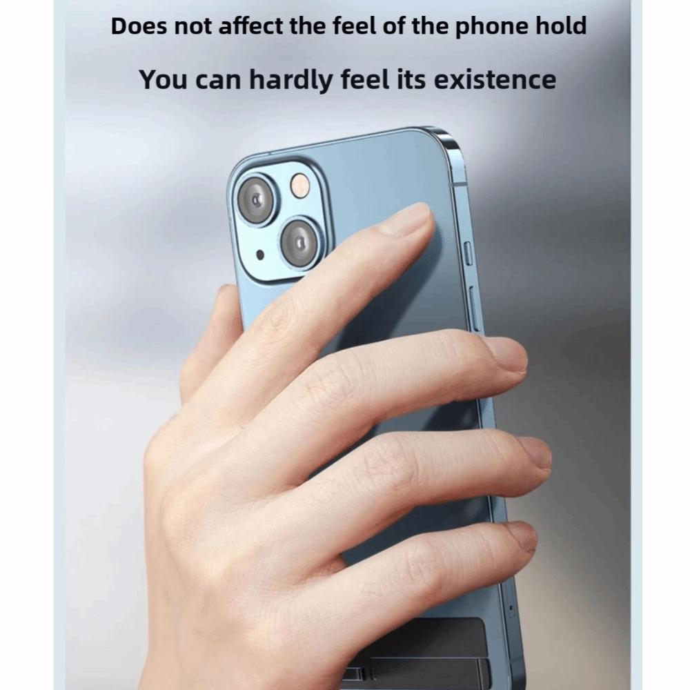 Mini Adhesive Phone Holder Folding Ultra-thin Mobile Phone Bracket Removable Invisible Back Sticker Phone Mount Car