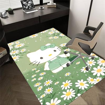 1pc Hello Kitty Carpet Office Rug Outdoor Mat Home Decor Area Carpet Festival Gift Office Desk Chair Carpet