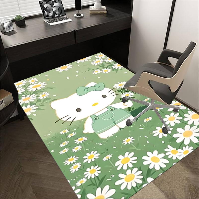 1pc Hello Kitty Carpet Office Rug Outdoor Mat Home Decor Area Carpet Festival Gift Office Desk Chair Carpet