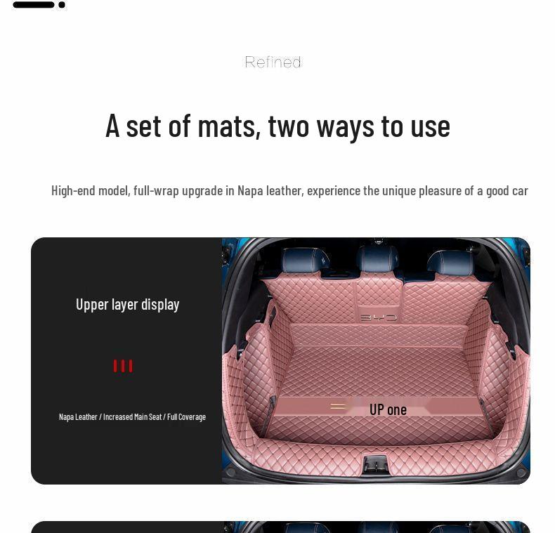 Compatible Trunk Mat for 24 BYD Yuan UP - Tail Box Liner