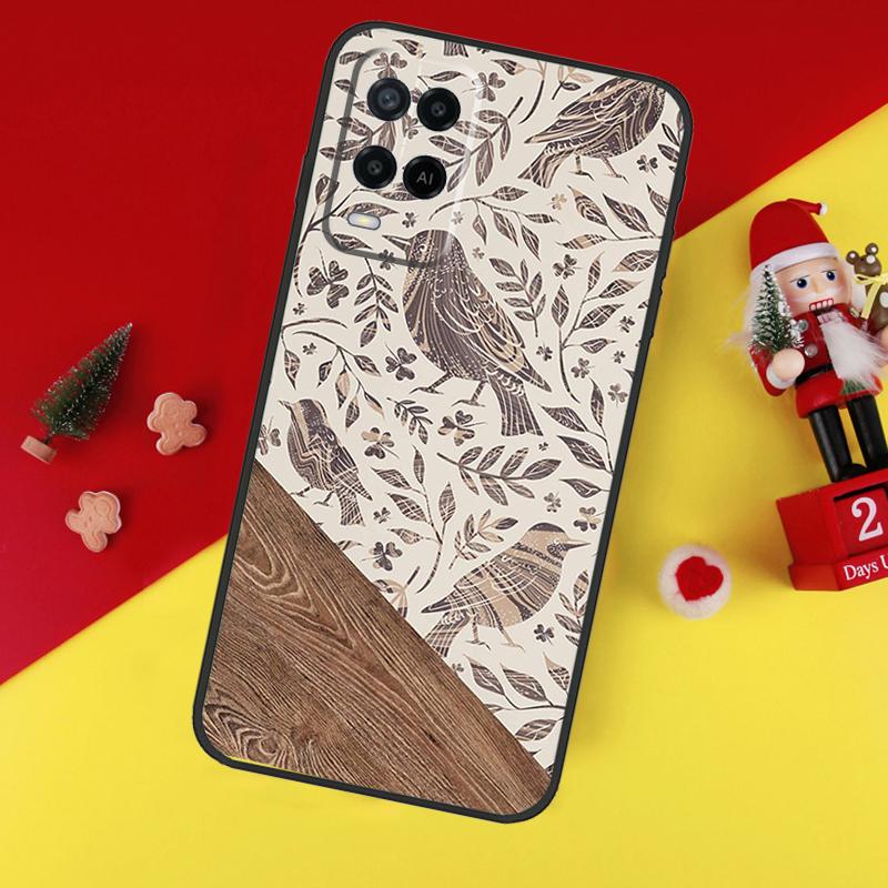 Boho Botanical Leaf Cow Cactus For OPPO A96 A76 A16 A52 A72 A92 A98 A78 A58 A5 A9 A15 A17 A77 A53S A57S A94 A74 A54 Case