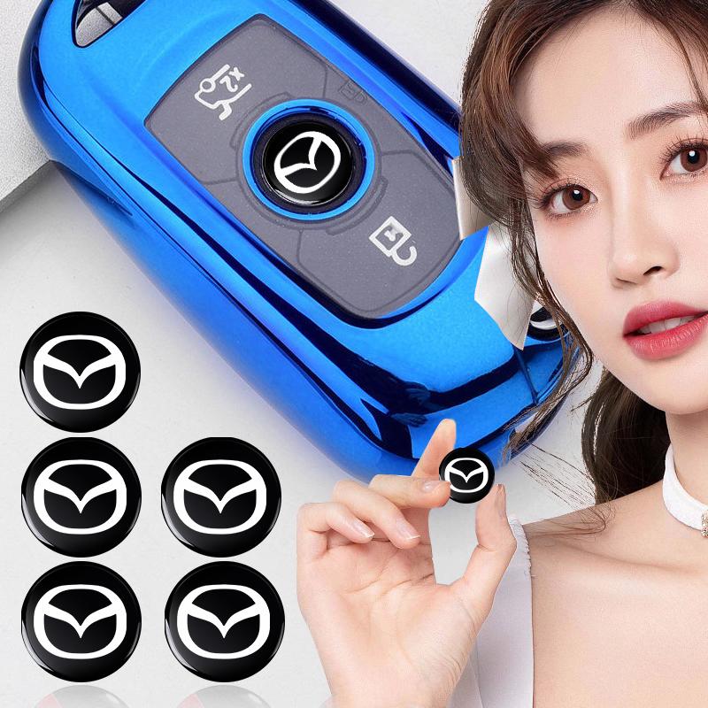 2026 14mm Car Remote Key Shell For Mazda 3 Bk 6 Gh CX-5 CX30 MX-5 2 5 CX-3 GJ GL CX-8 MS RX-8 626 Miata Speed 6 Button Smart Key Case