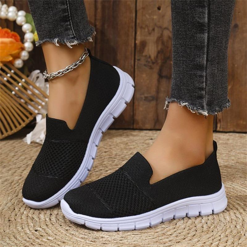 Fashion Women's Casual Mesh Shoes Breathable Sneakers Shallow Mouth Loafers Comfort Vulcanize Shoes Outdoor Lightweight Walking Footwear