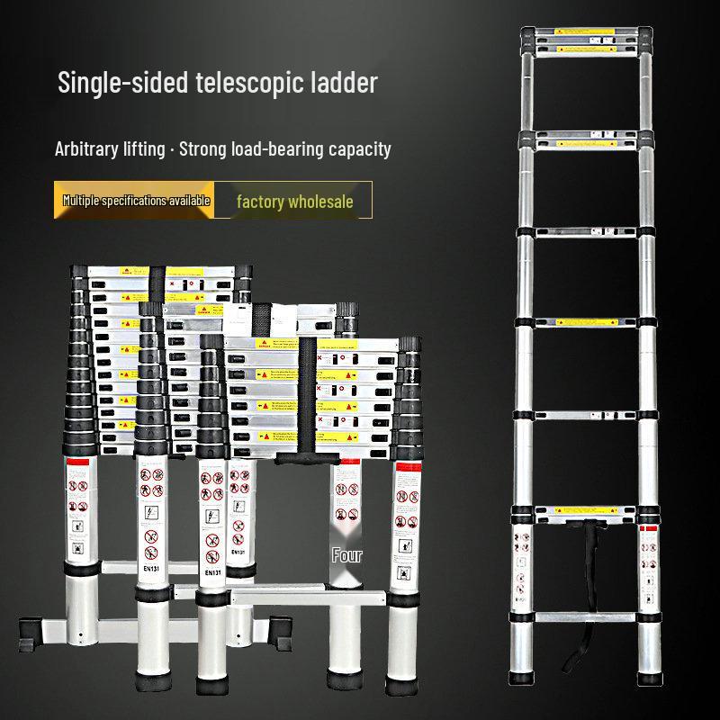 Телескопическая стремянка из алюминиевого сплава, 7 ступеней, складная, для домашнего использования Non-insulated