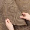 Oval Table Mats Coasters Hand-woven Pot Mat Creative Braided Table Place Mats  for Dining Table