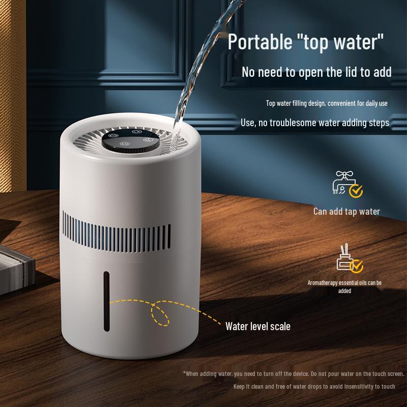USB Mistless Humidifier: 4L Large Capacity Air Purifier for Bedroom and Office