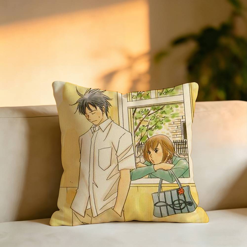 Hot Anime NNodame Cantabile Pillow Case Square DoubleSided Sofa Cushion Cover Bedroom Bedside Pillow