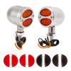 1 Pair Motorcycle LED Turn Signal Light Dual Color Indicator Blinker 12V   for Motorbike