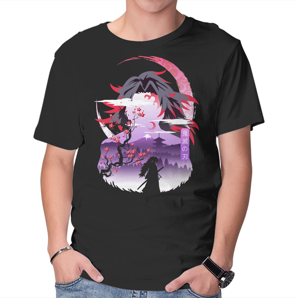 Unisex Crew Neck T-Shirt Red Moon Breathing Graphic Short Sleeve Casual Tee XL
