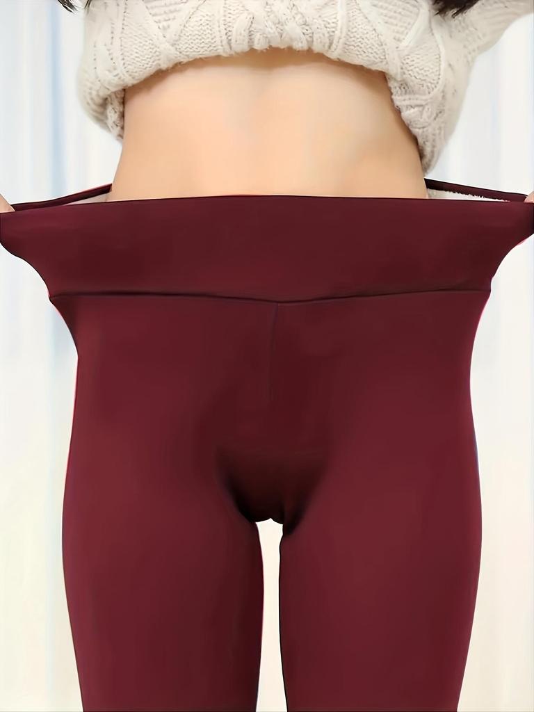Winter Leggings Women High Waist Thick Velvet Keep Warm Legings Solid All-Match Sexy Leging Push Up High Elastic Jeggings Female