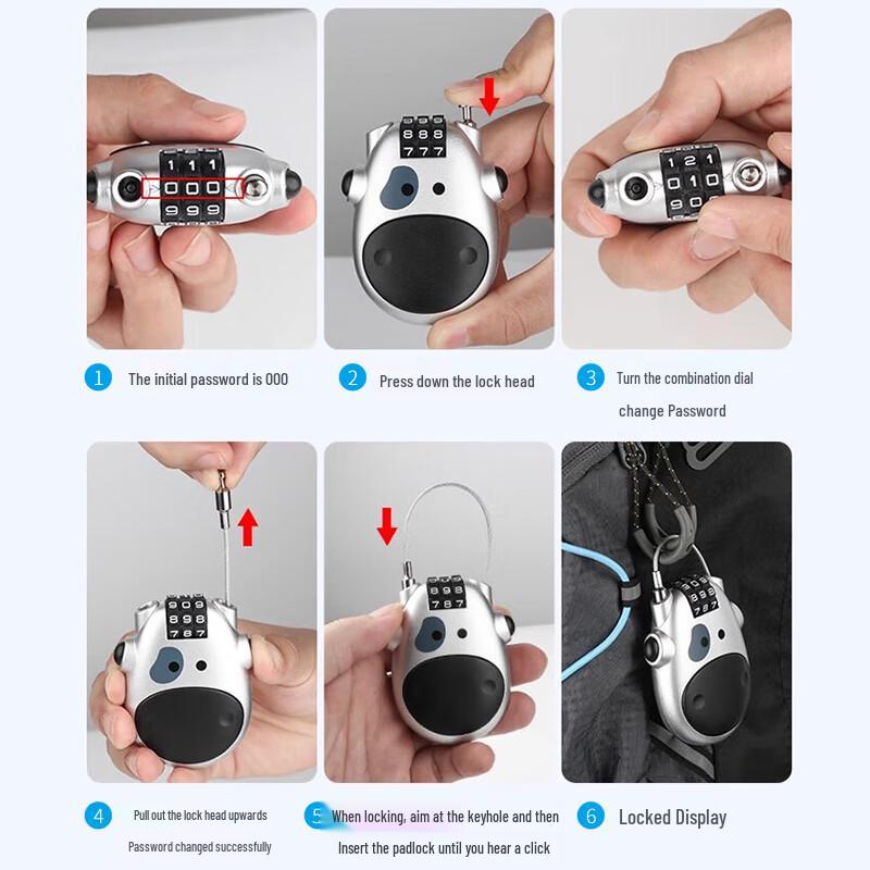 XINQIN Anti-Theft Password Lock for Travel & Luggage