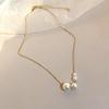 Elegant Beaded Freshwater Pearl Clavicle Necklace for Women