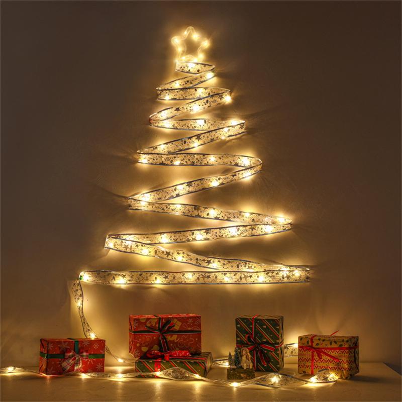 4m 40 Led Ribbon Fairy String Lights Safe Low Voltage Romantic Lamp For Christmas Tree Party