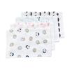 Japanese Traditional Pattern Senshu Gauze Towel Tenugui for Onsen, Sauna, Gardening - Quick Dry, Absorbent, Lightweight (Animal Set, 4-Pack)