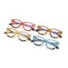 Trendige Lesebrille mit Leopardenmuster und Cat-Eye-Form, Blaulichtfilter, für Damen