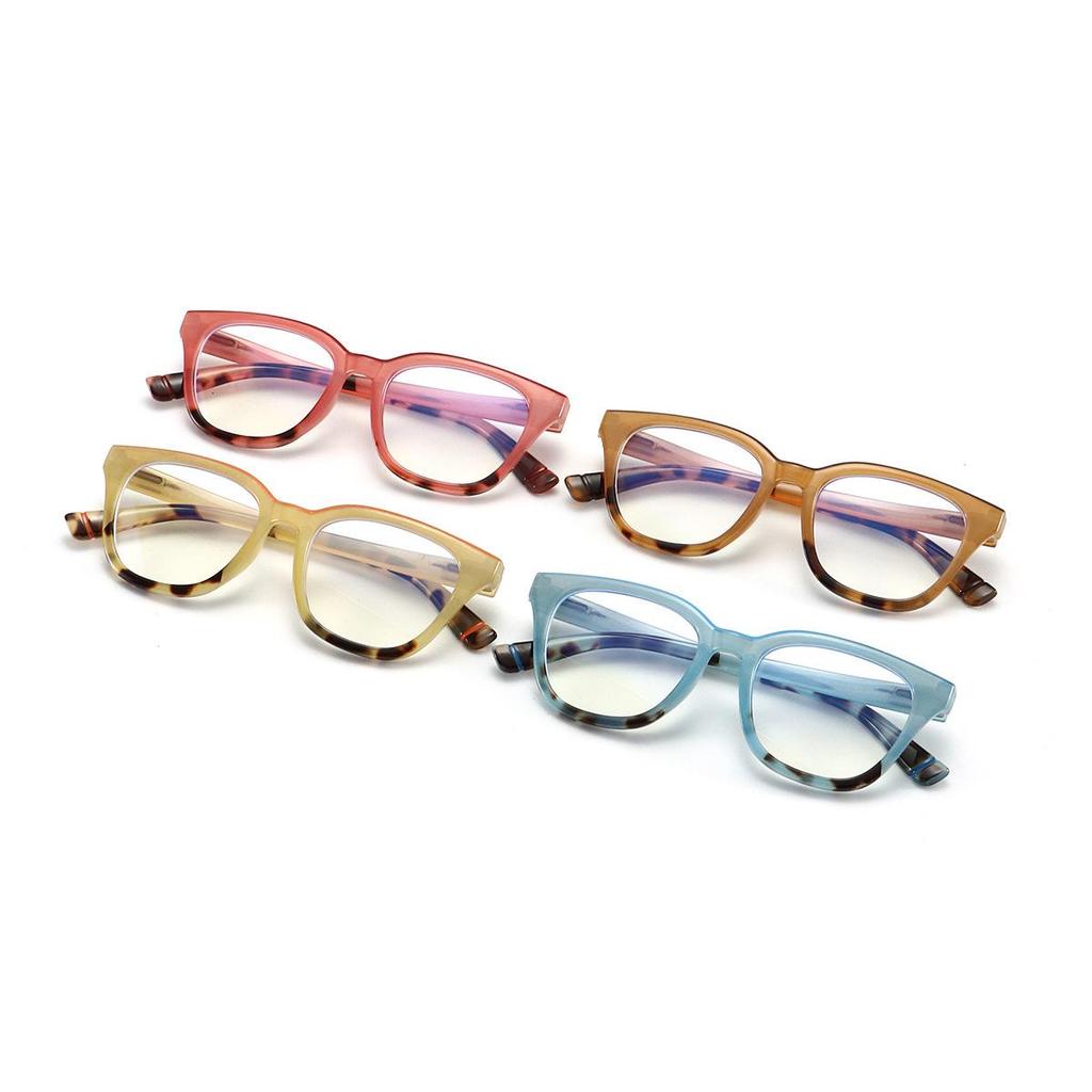 Trendige Lesebrille mit Leopardenmuster und Cat-Eye-Form, Blaulichtfilter, für Damen