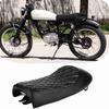 Motocykel Čierna PU Koža Vintage Sedadlo Hrb Sedlo Vankúš Pasuje na Honda CG125 Cafe Racer