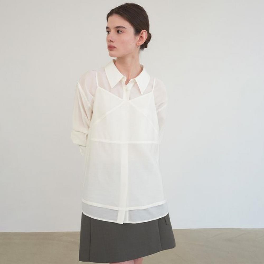 On On Sheer Bustier Shirt New5xb329