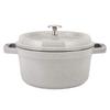 Staub Pico Cocotte Round 20cm Campagne pot Enamel pot Rund Brater blanco trufa Pot Cookware Kitchenware [Staub Pot] (White Truffle)