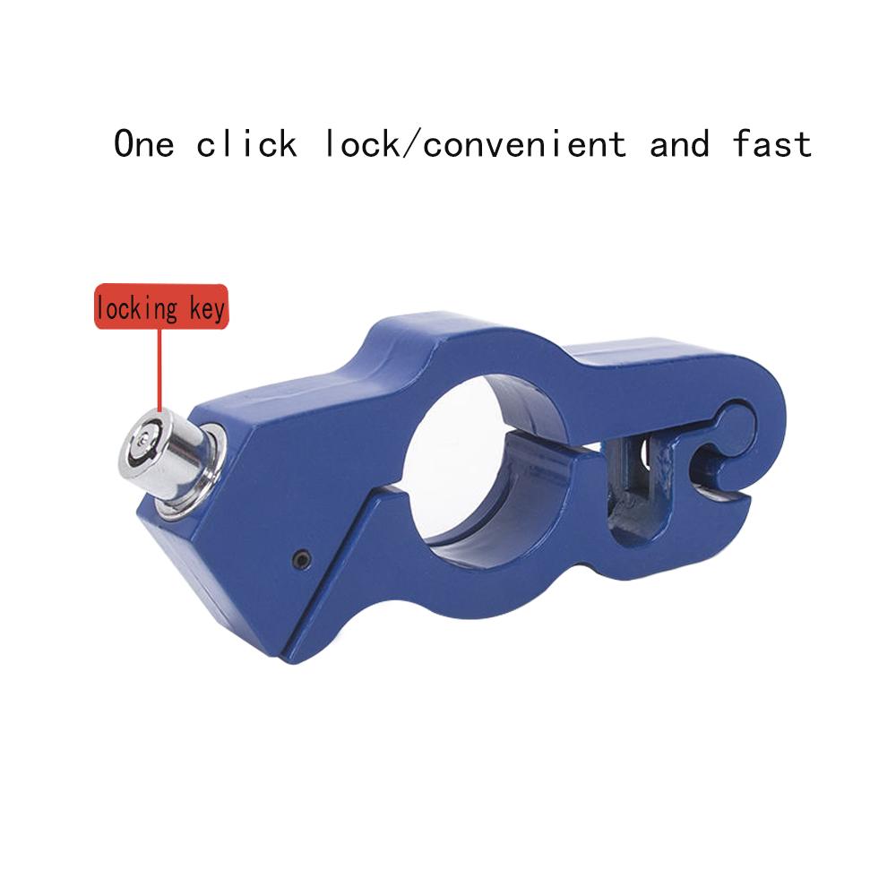 Motorcycle Handlebar Lock Handlebar Brake Handle Solid Lock Imitating Steal Lock Pull Rod ATV Dirt Street Bikes Anti Theft