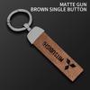 Car Vintage Leather Keychain Ring Zinc Alloy Chain Key For Mitsubishi Colt I200 Space Delica Triton Eclipse Outlander Pajero ASX HZ8
