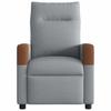 Foldable Massage Armchair, Electric, Light Gray, Fabric