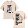 Rapper PLK Graphic T-shirts Men Women Clothing Fashion Music T-shirt Casual Cotton Short Sleeves T Shirts Streetwear