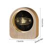 Warm Lights 3D Engraved Lamp Wooden Base Plug and Play Wood Crystal Night Light Decorative Laser Engraved