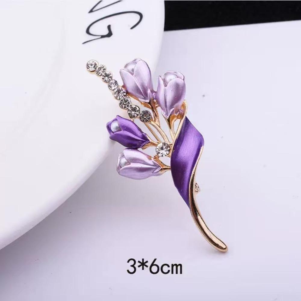 Diamond Butterfly Versatile Simple Brooch Flower Anti-light Pin Clothing Accessories Corsage