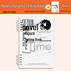 Outline Notebook with Loose-Leaf Templates and Special Character Designs for Students and Novel Writing