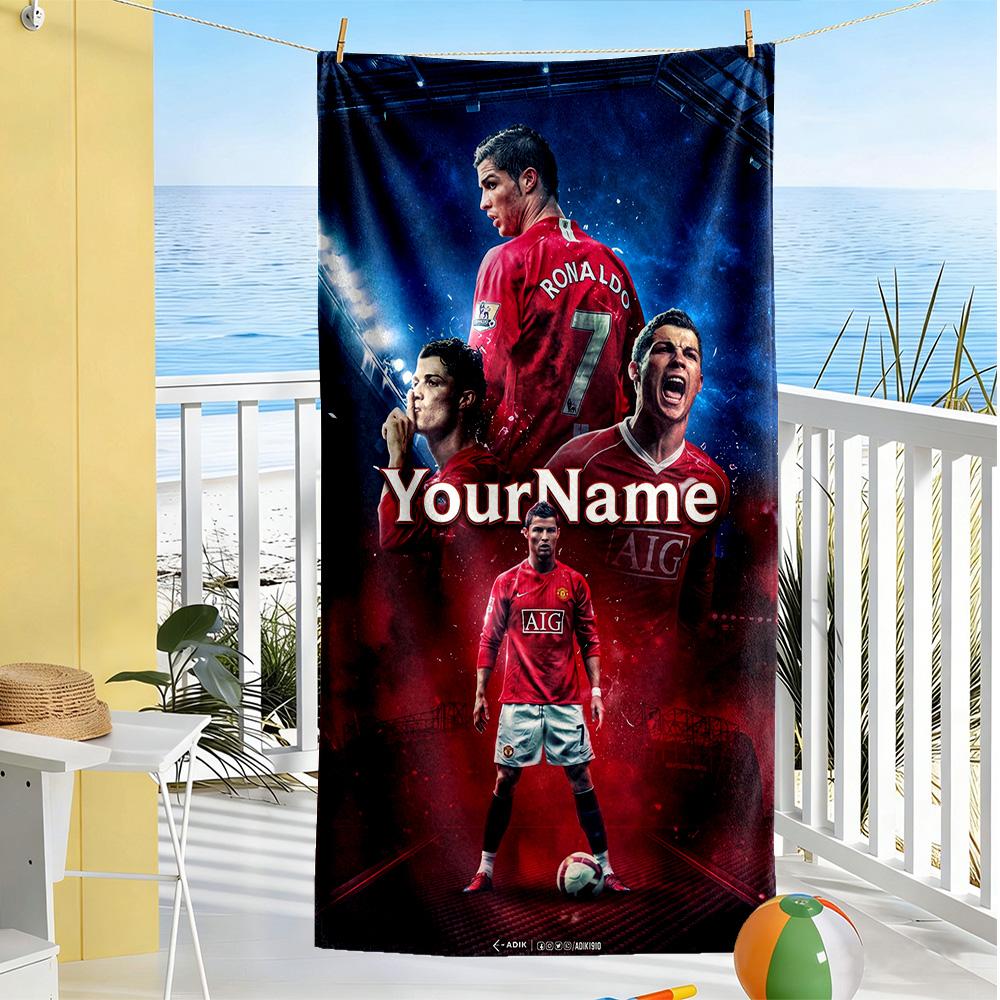 Juventus Personalized Name Beach Towel Quick-Dry Soft Microfiber Suitable for Sports Travel Swimming Yoga Bathroom Beach And Pool