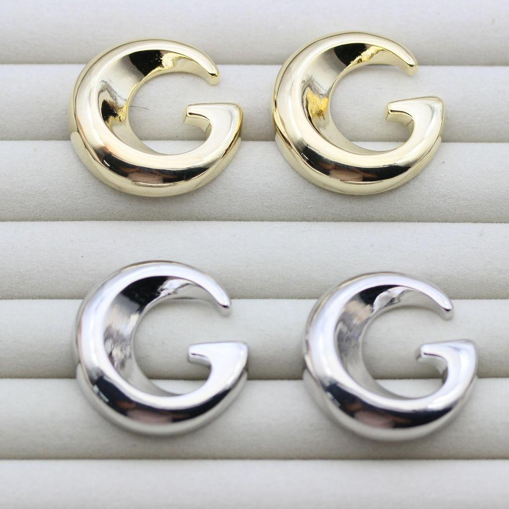 Prehnane luxusné náušnice v štýle influenceriek s veľkým dizajnom 'G'