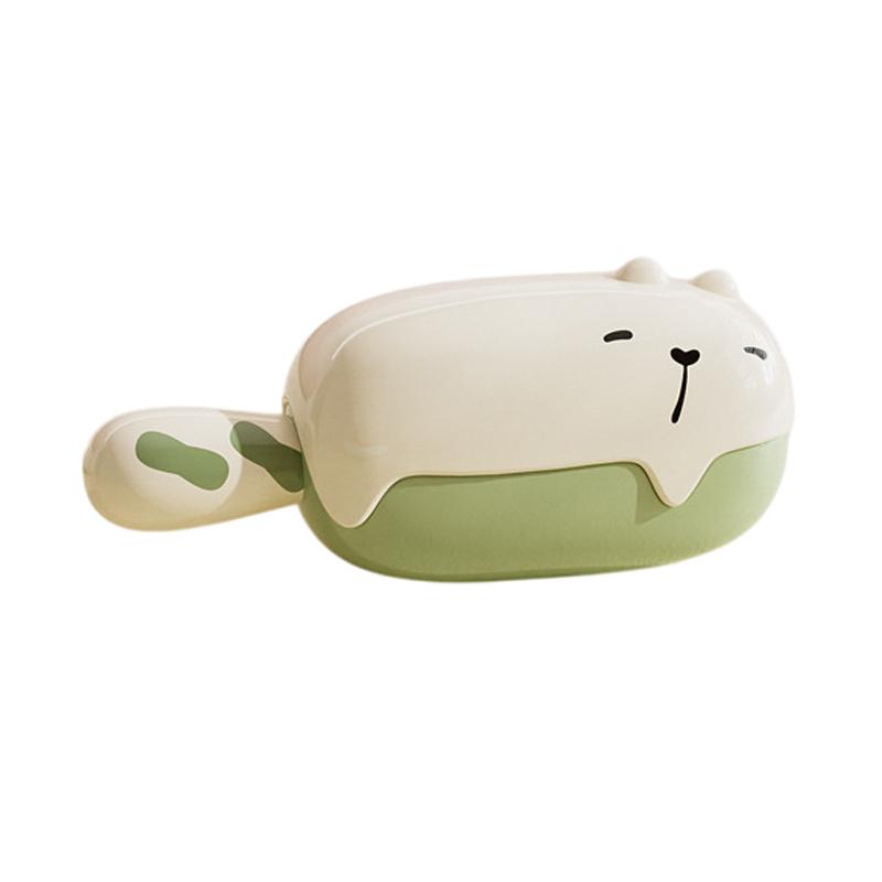 Portable Lint Roller, 2 In 1 Washable Gel Lint Roller With Fabric Shaver, Reusable Sticky Lint Roller For Travel Home Clothes зелёный