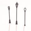 10Pcs Railway Bonsai Micro Landscape Decor For Rail And Building Layout Model Railway Lamppost Led Park Lanterns Lamps