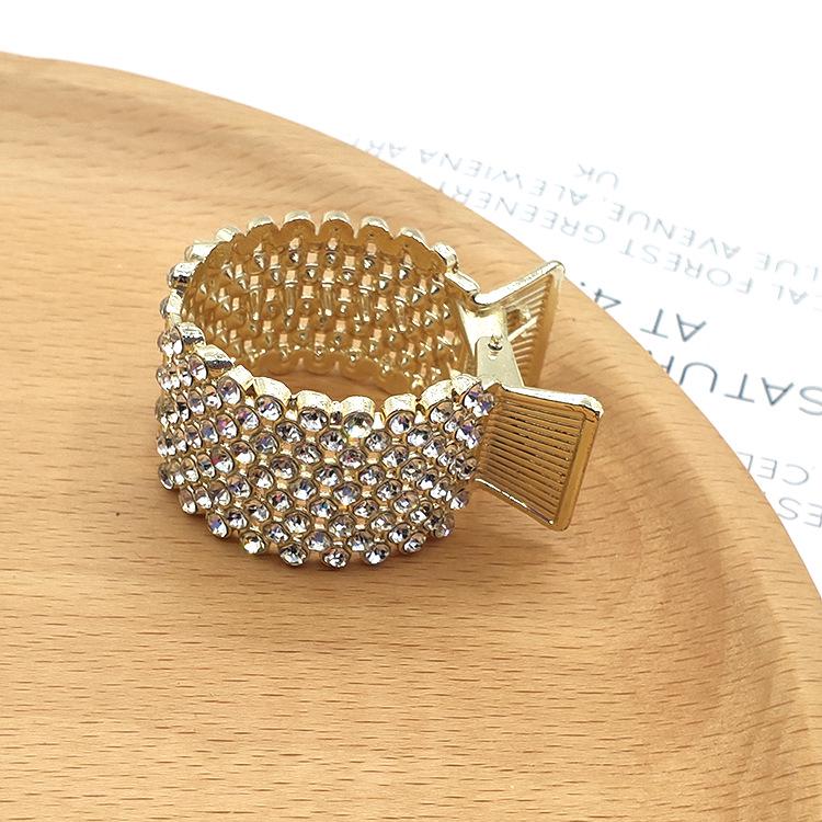 Luxury Alloy Rhinestone Hair Claw Clip for Women – Anti-Collapse Hold