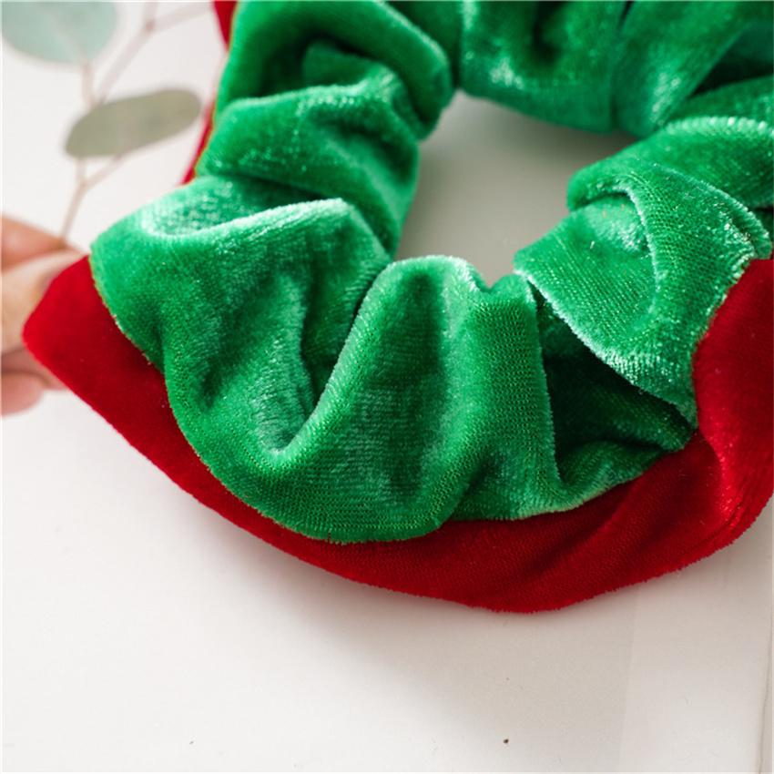 2026 Christmas Cute Velvet Scrunchies Women Girls Elastic Hair Bands Accessories Tie Hair Ring Rope Headdress Headwear Ornament