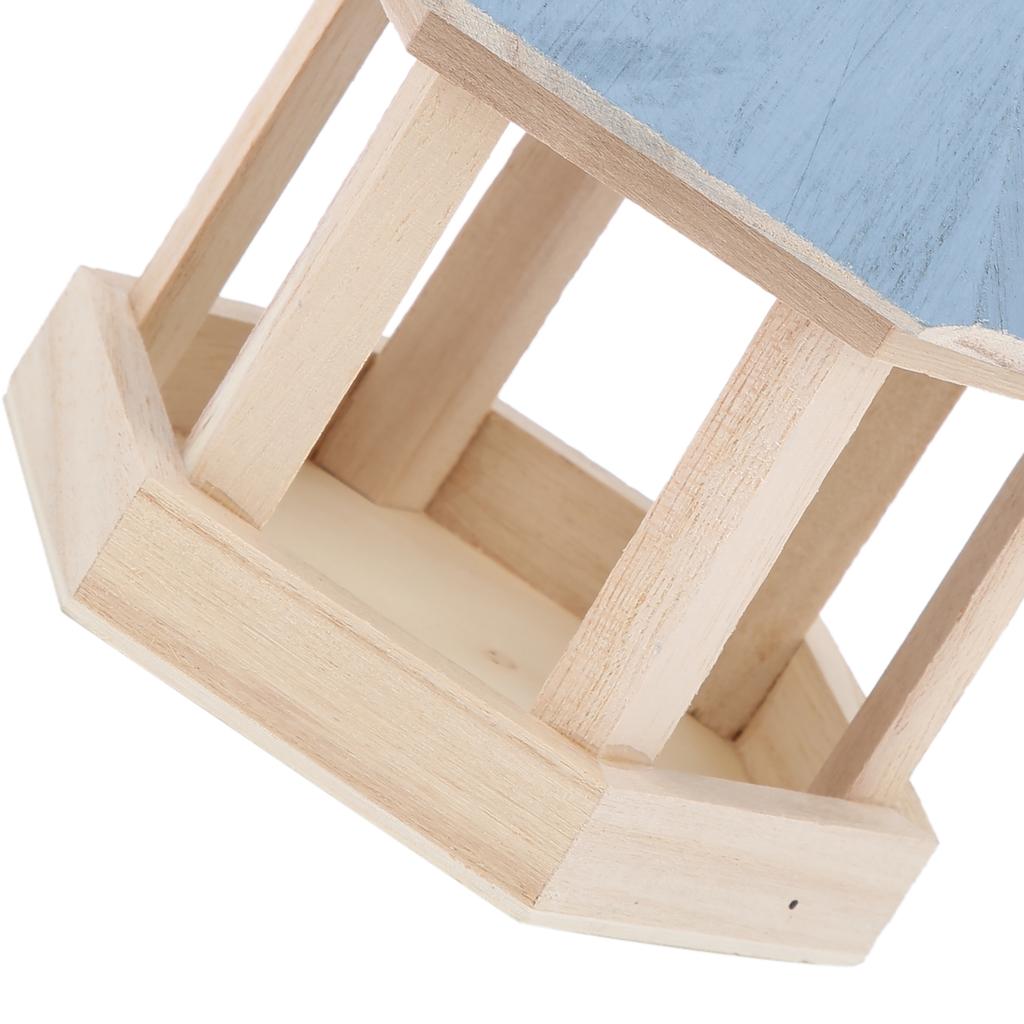 Holz Vogelhaus Handgemacht Outdoor Fütterer für Papageien Vogelhaus Futterspender mit Dach