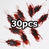 50Pcs Realistic Bugs Funny Toy Fake Cockroach Novelty Insects Halloween Prank Simulation Tricky Disgusting Scary Party Supplies